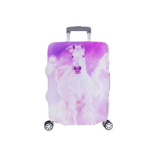 Girly Romantic Pink Horse In The Sky Luggage Cover/Small 18"-21"