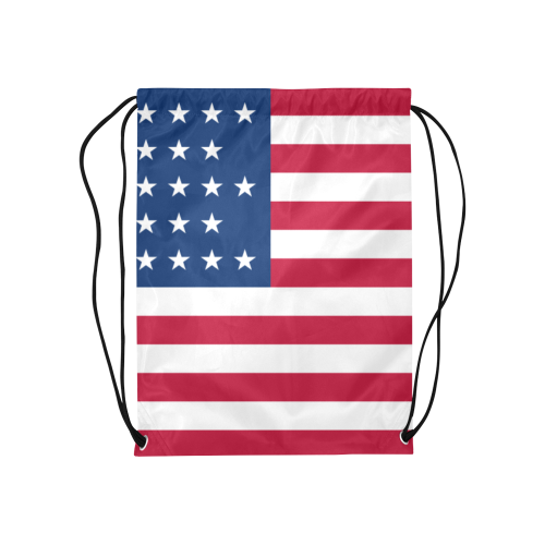 Us_flag_large_38_stars Medium Drawstring Bag Model 1604 (Twin Sides) 13.8"(W) * 18.1"(H)