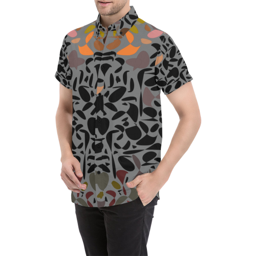 zappwaits z311 Men's All Over Print Short Sleeve Shirt/Large Size (Model T53)
