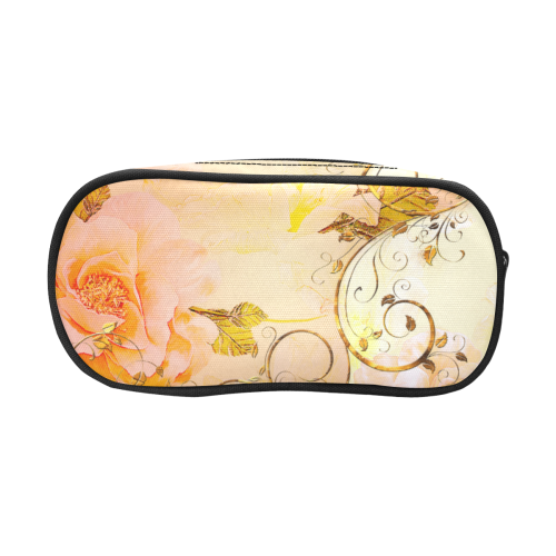 Beautiful flowers in soft colors Pencil Pouch/Large (Model 1680)
