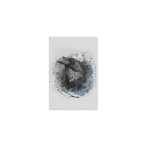 crow raven bird art #crow #raven Canvas Print 8"x12"