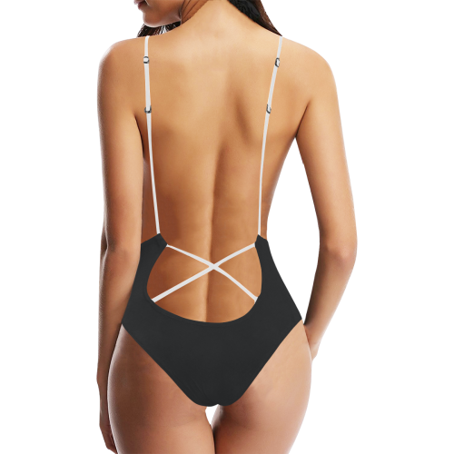 Sweet and Sexy design-print Swimwear_CAM237Design Sexy Lacing Backless One-Piece Swimsuit (Model S10)