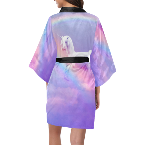 Unicorn and Rainbow Kimono Robe