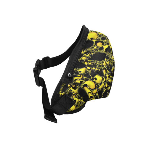 special fractal 04 yellow Fanny Pack/Large (Model 1676)