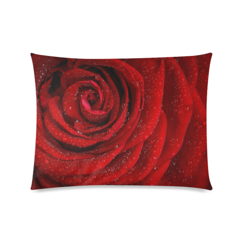 Red rosa Custom Picture Pillow Case 20"x26" (one side)