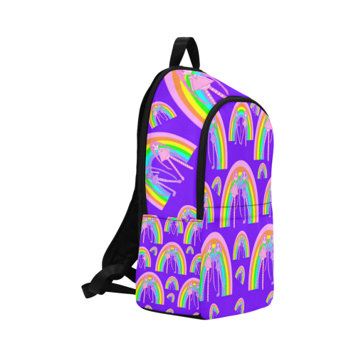 lollidollrainbowpurplebookbag Fabric Backpack for Adult (Model 1659)