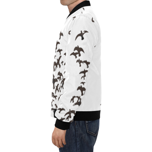 Freedom Fly All Over Print Bomber Jacket for Men/Large Size (Model H19)