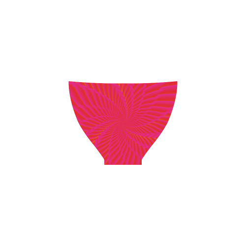 Golden rays on the pink flower Custom Bikini Swimsuit
