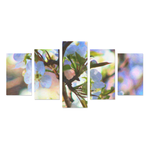 Pear Tree Blossoms Canvas Print Sets C (No Frame)