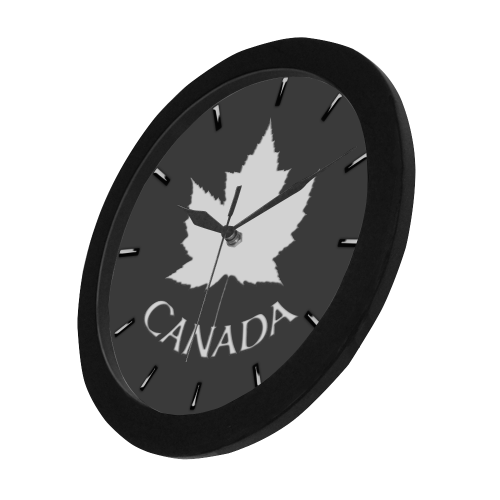 Canada Souvenir Wall Clocks Grey Circular Plastic Wall clock