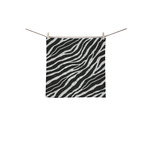 Ripped SpaceTime Stripes - White Square Towel 13“x13”
