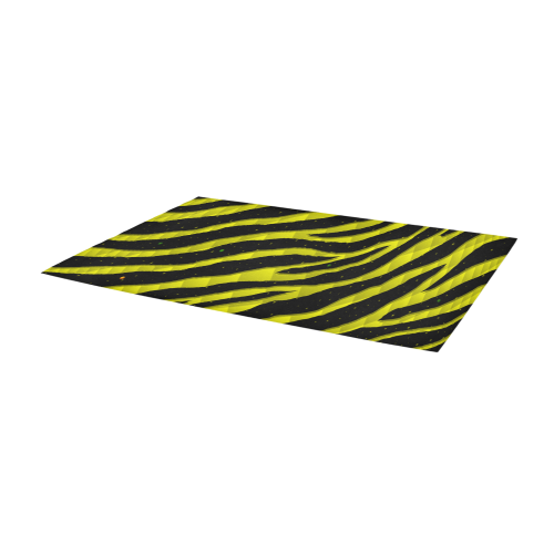 Ripped SpaceTime Stripes - Yellow Area Rug 9'6''x3'3''