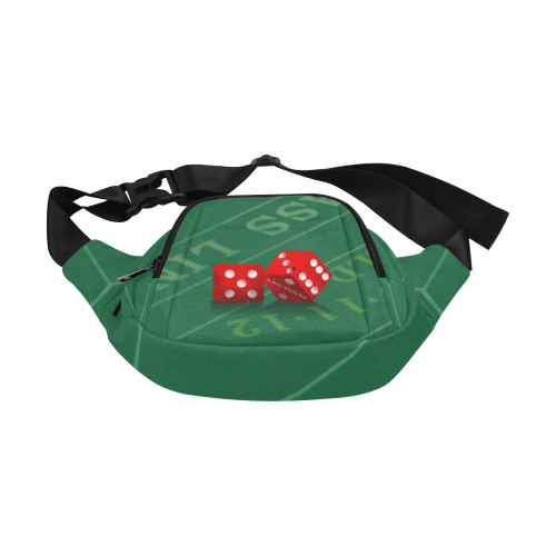Las Vegas Dice on Craps Table Fanny Pack/Small (Model 1677)