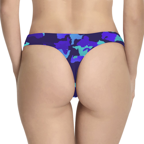 new modern camouflage D by JamColors Women's All Over Print Thongs (Model L30)