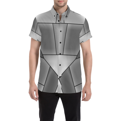 Abstrac by Artdream Men's All Over Print Short Sleeve Shirt (Model T53)
