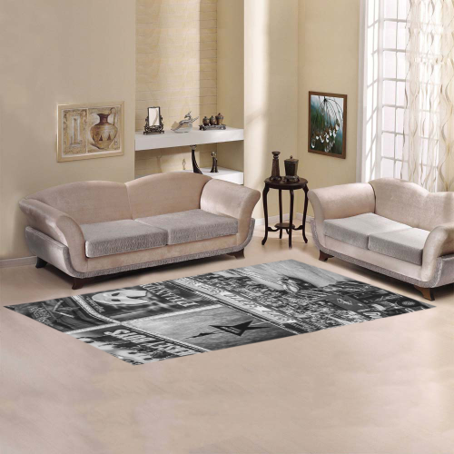 Times Square II Special Edition I (B&W) Area Rug 9'6''x3'3''