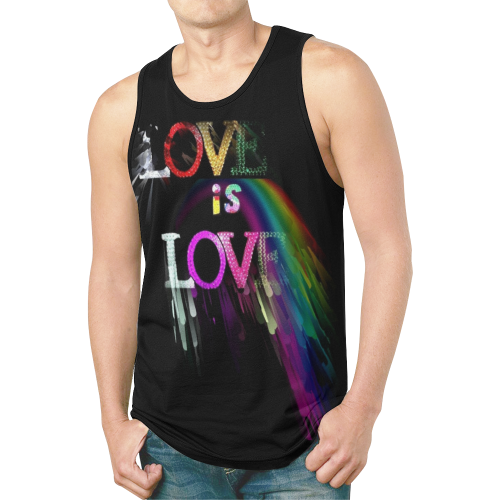 Love is Love by Nico Bielow New All Over Print Tank Top for Men (Model T46)