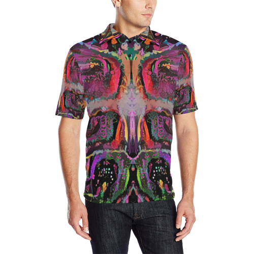 mother of dragons 11a2 Men's All Over Print Polo Shirt (Model T55)