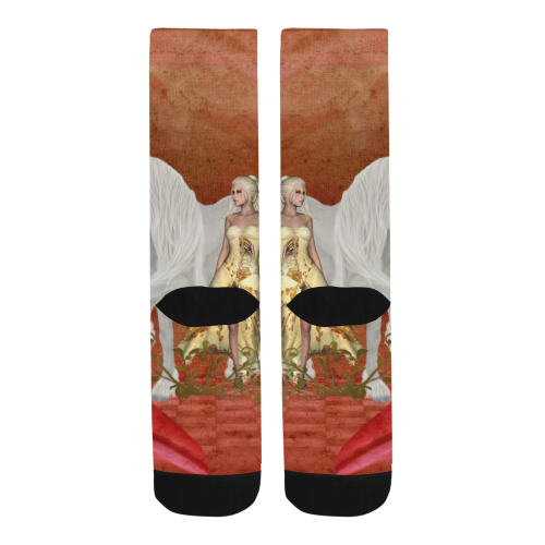 Unicorn with fairy and butterflies Trouser Socks (For Men)