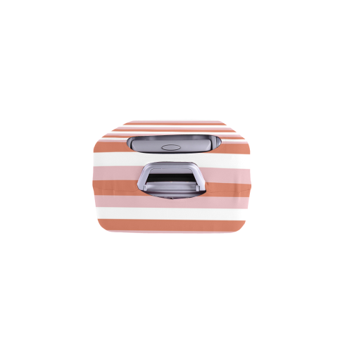 Coral Stripes Luggage Cover/Small 18"-21"