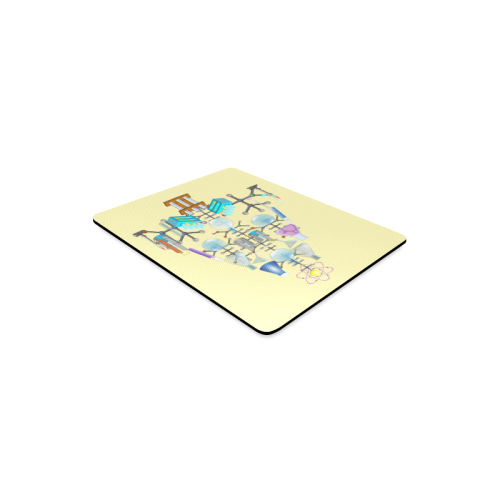 Oh Chemist Tree, Oh Chemistry, Science Christmas Yellow Rectangle Mousepad