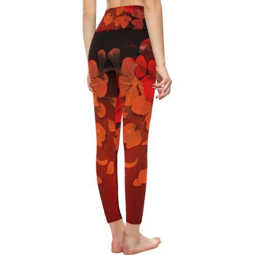 cherry blossom Women's All Over Print High-Waisted Leggings (Model L36)