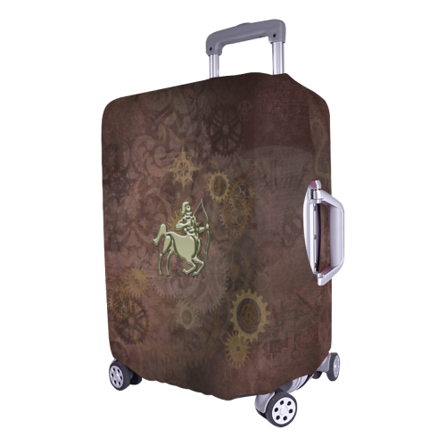 Steampunk Zodiac Archer Luggage Cover/Large 26"-28"