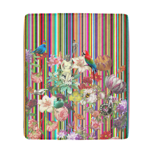 Summer  Flowers Ultra-Soft Micro Fleece Blanket 50"x60"