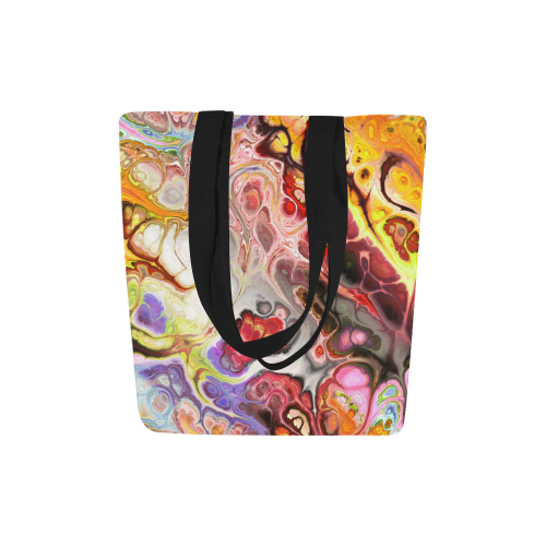 Colorful Marble Design Canvas Tote Bag (Model 1657)
