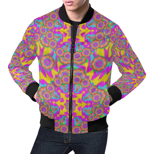 shine like a star in star shine All Over Print Bomber Jacket for Men/Large Size (Model H19)