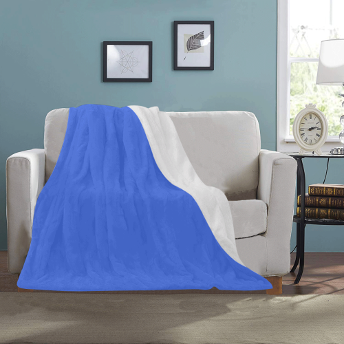 color royal blue Ultra-Soft Micro Fleece Blanket 30''x40''
