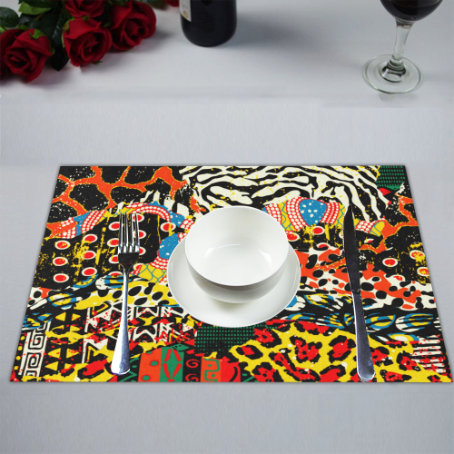 Ethnic patchwork Placemat 14’’ x 19’’ (Set of 4)