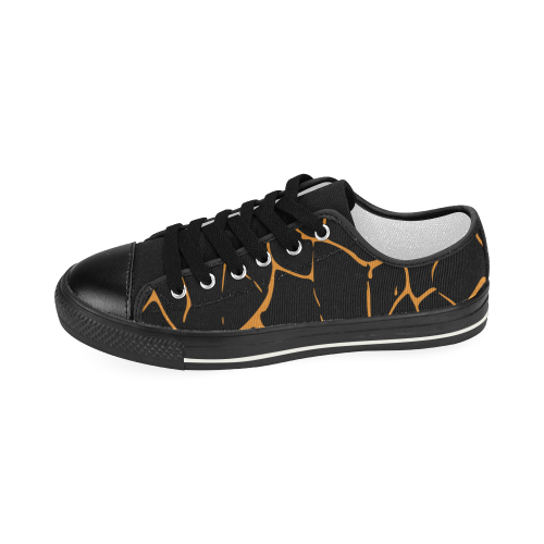 Abstract animal skin Women's Classic Canvas Shoes (Model 018)