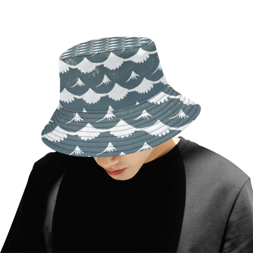 Shells All Over Print Bucket Hat for Men