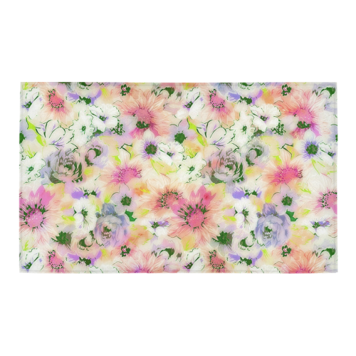pretty spring floral Azalea Doormat 30" x 18" (Sponge Material)