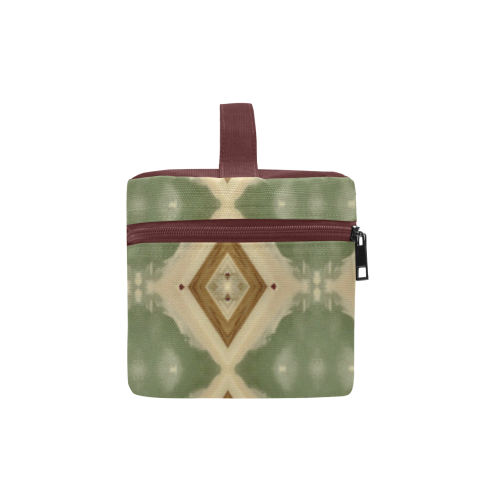 Geometric Camo Cosmetic Bag/Large (Model 1658)