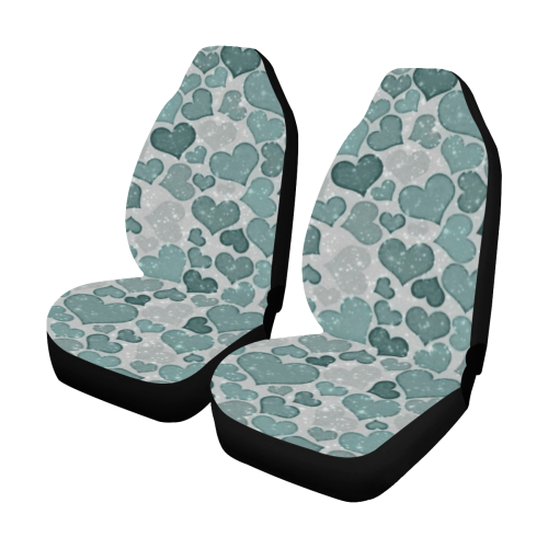 sparkling hearts 182 by JamColors Car Seat Covers (Set of 2)
