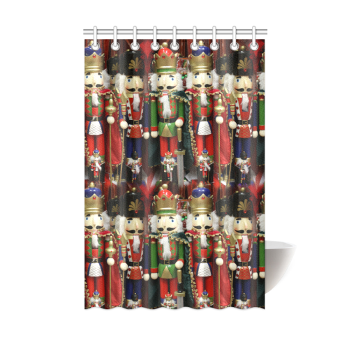 Christmas Nut Cracker Soldiers Shower Curtain 48"x72"