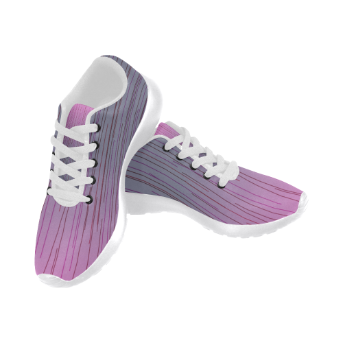 Design shoes pink lines Women’s Running Shoes (Model 020)