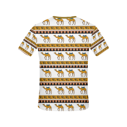 Camel All Over Print T-shirt for Women/Large Size (USA Size) (Model T40)