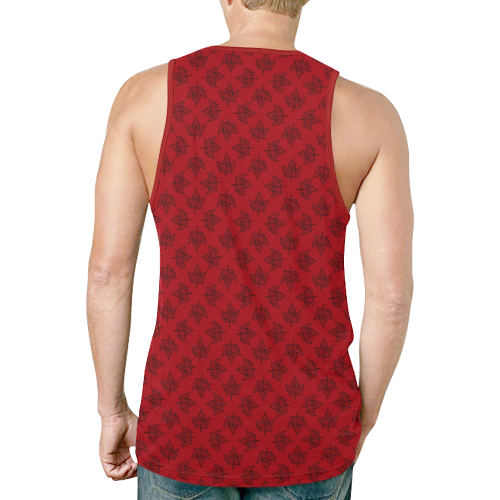 Cool Canada Tank Tops Retro Red New All Over Print Tank Top for Men (Model T46)