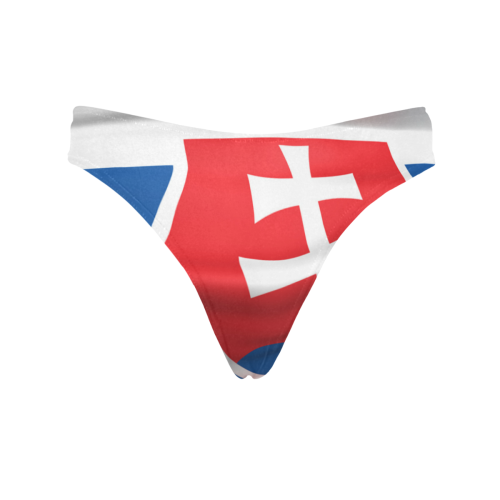 Slovakia Flag Women's All Over Print Thongs (Model L30)