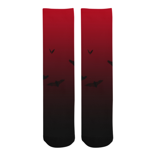Gothic Bat Pattern Men's Custom Socks