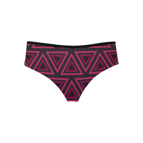 Tribal Ethnic Triangles Women's Hipster Panties (Model L33)