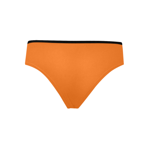color pumpkin Women's Hipster Panties (Model L33)