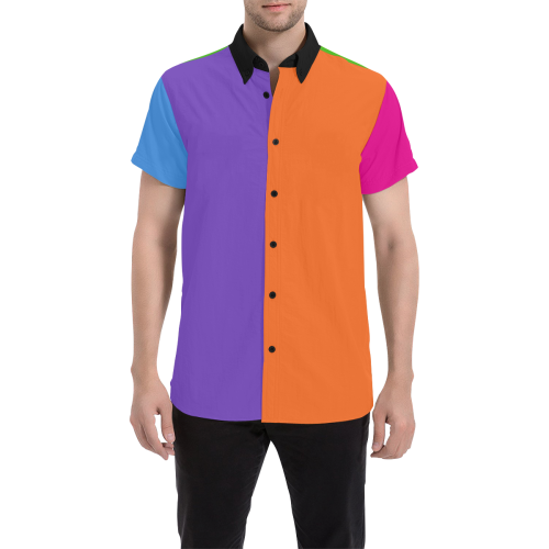 ONLY COLORS to Change Men's All Over Print Short Sleeve Shirt (Model T53)