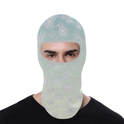 Frosty Day Snowflakes on Misty Sky All Over Print Balaclava