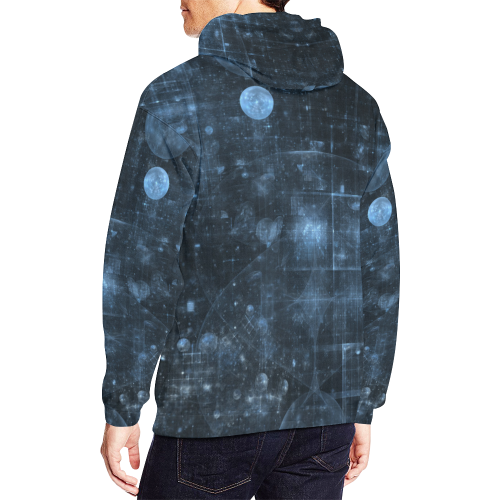 Cosmos All Over Print Hoodie for Men/Large Size (USA Size) (Model H13)
