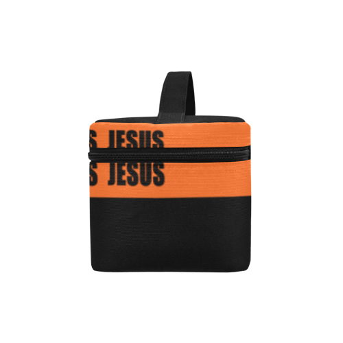 JESUS ORANGE Cosmetic Bag/Large (Model 1658)