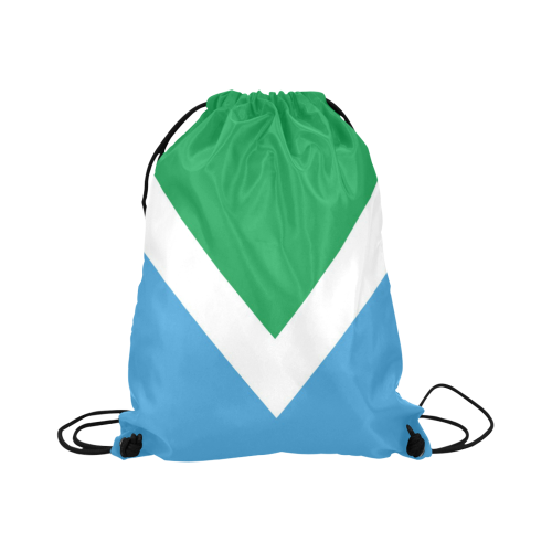 Vegan Flag Large Drawstring Bag Model 1604 (Twin Sides)  16.5"(W) * 19.3"(H)